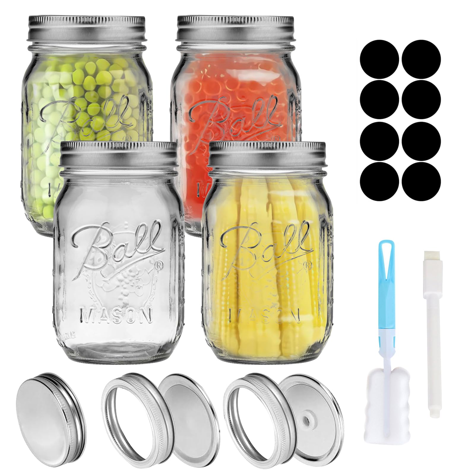 SEO Titel: Mehrzweck Mason Jar 500ml Luftdicht für Overnight Oats, Einmachen undMeal Prep